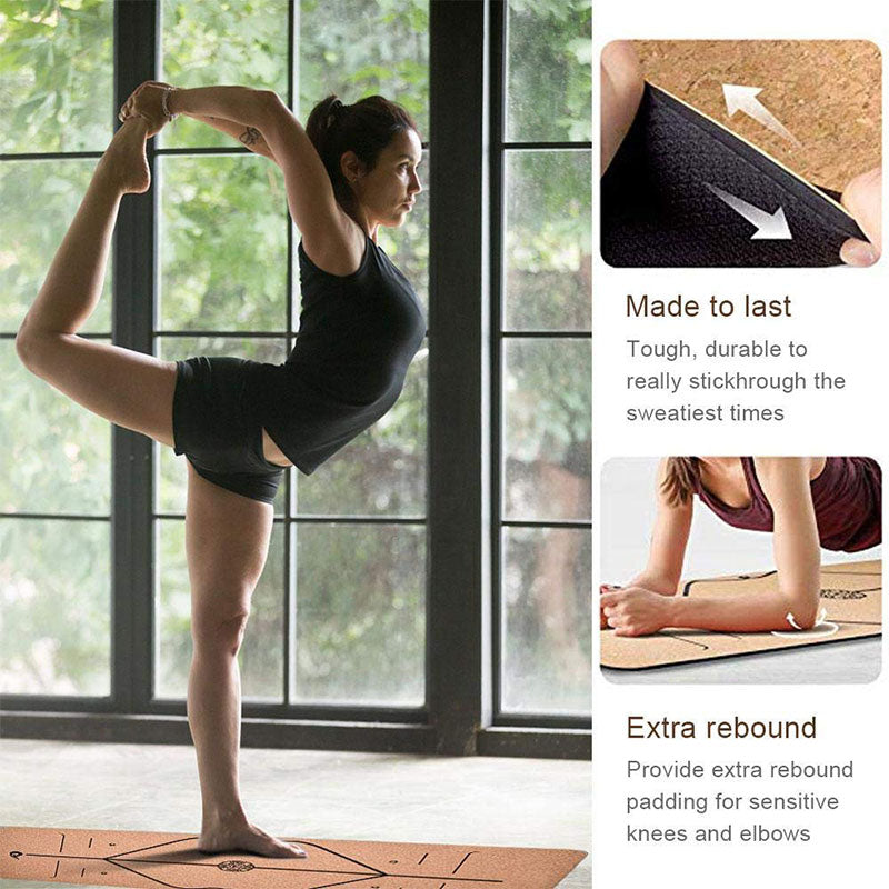 Cork Yoga Mat | Natural Rubber | Non-Slip | Eco-Friendly